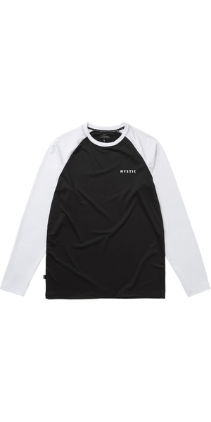 2026 Mystic Mens Bolt Long Sleeve Quickdry Top 35001.260120 - Black / White